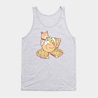 Pizza And Chill Cat Tank Top